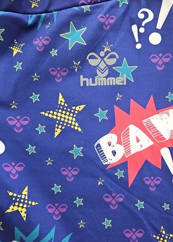 Hummel Renkli Pop Art Baskılı Spor Tayt