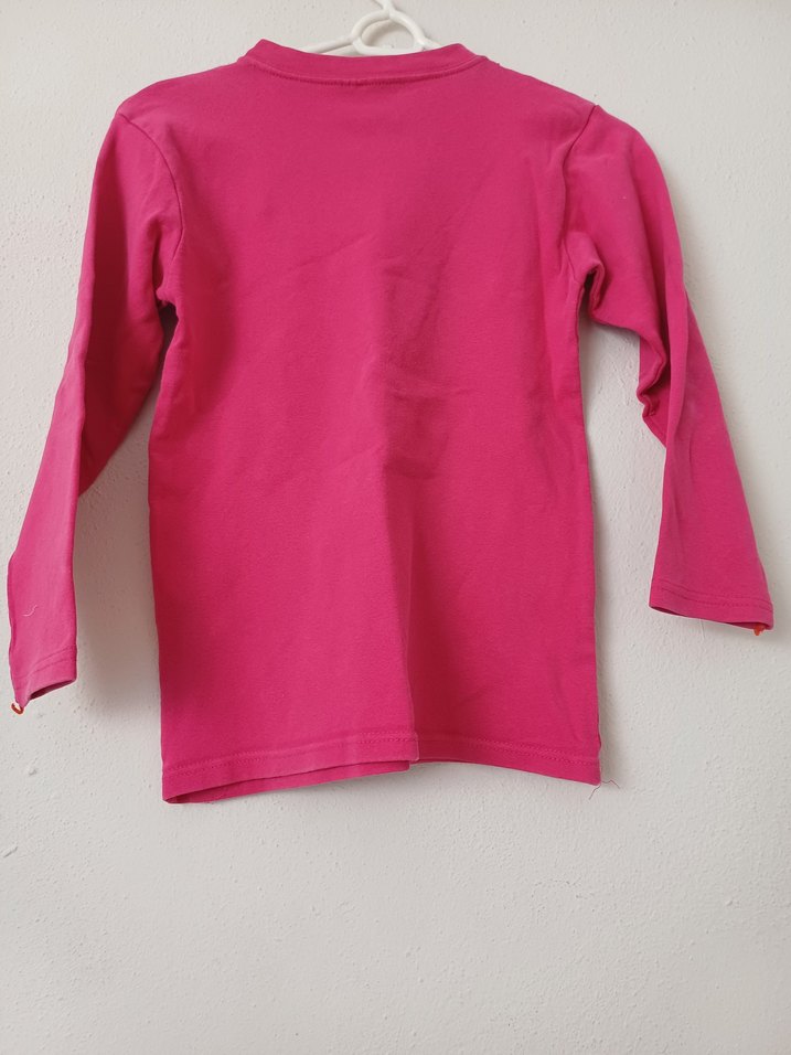 Renkli Baskılı Pembe Kız Sweatshirt - Görsel 2