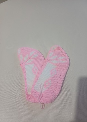 Pembe Örgü Kadın patik#tunus#patik#tunuspatik# - Görsel 4