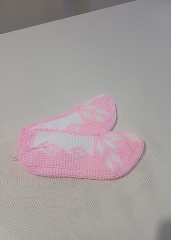Pembe Örgü Kadın patik#tunus#patik#tunuspatik# - Görsel 3