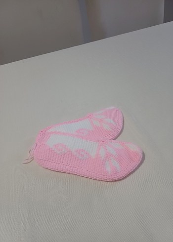 Pembe Örgü Kadın patik#tunus#patik#tunuspatik# - Görsel 2