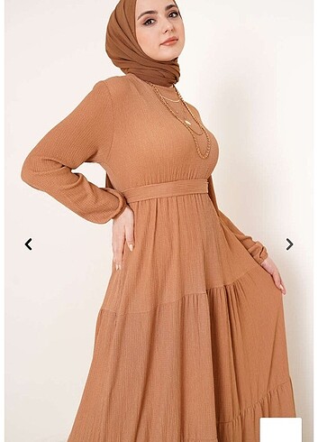 38 Beden Bürümcük camel elbise