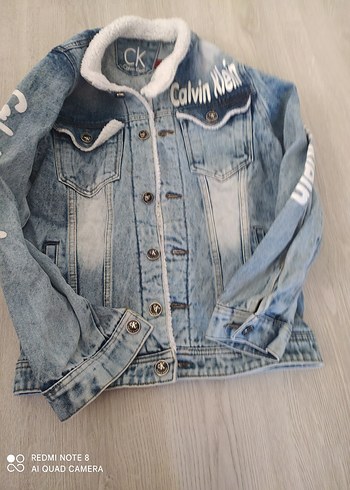 Calvin Klein Mavi Düğmeli Calvin Klein Denim Ceket