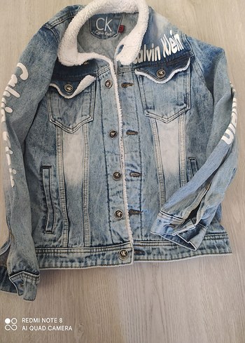 Mavi Düğmeli Calvin Klein Denim Ceket