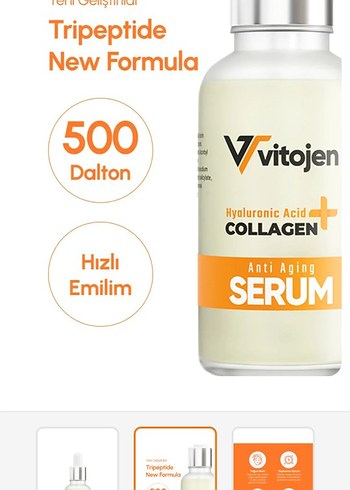 Vitojen Hyalüronik & Kolajen Anti-Aging Serum - Görsel 2