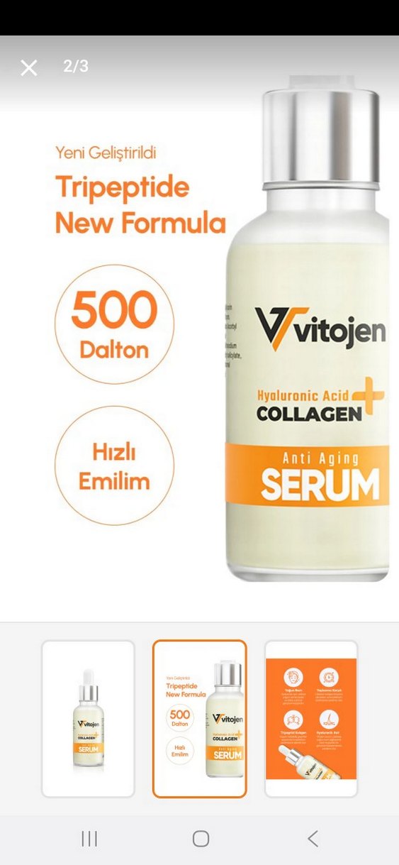 Vitojen Hyalüronik & Kolajen Anti-Aging Serum - Görsel 2