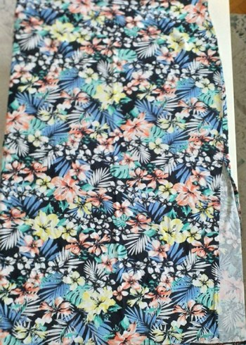 Çiçek Desenli Buyuk Beden Etek - Görsel 2