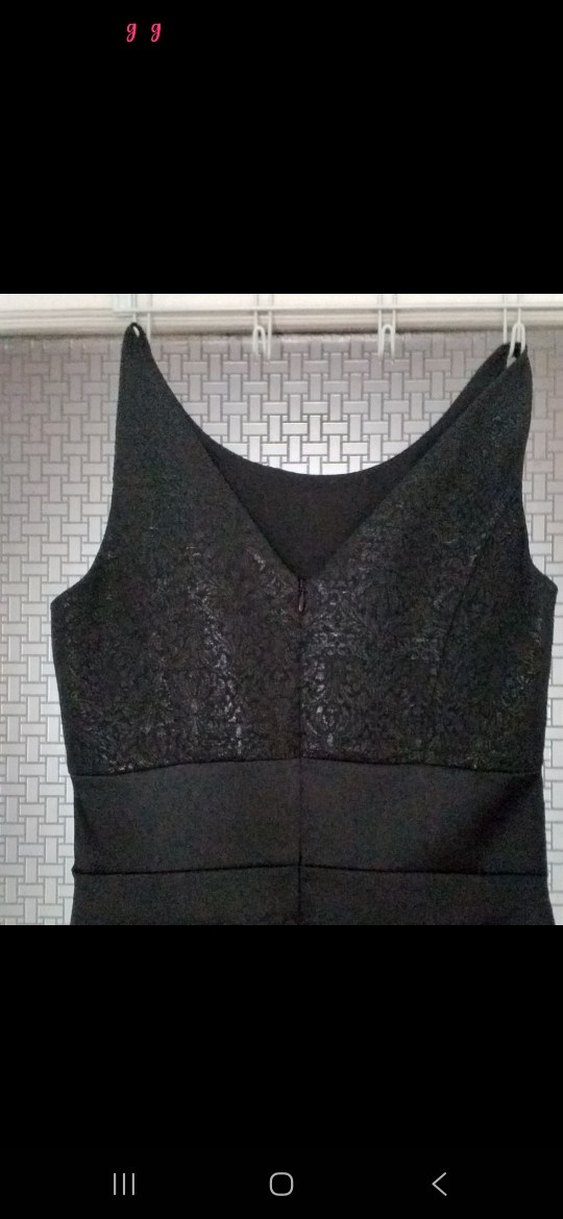 Kemer Detaylı Siyah Midi Kadın Elbise - Görsel 2