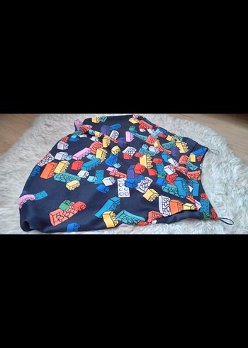 Etiketli lego Desenli Mini Etek - Görsel 3