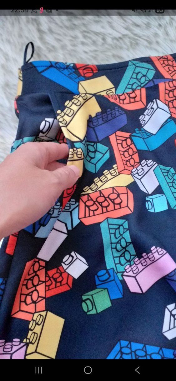 Etiketli lego Desenli Mini Etek - Görsel 4