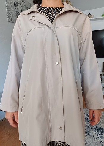 Zara Bej Trençkot Oversize