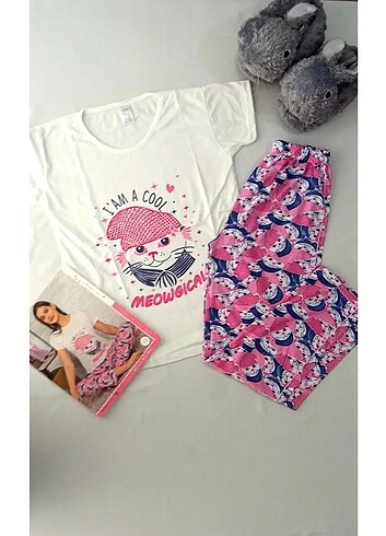 Şanslı Kedi Regular Pijama Takımı