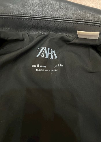 Çocuk Siyah Deri Biker Ceket - Görsel 7