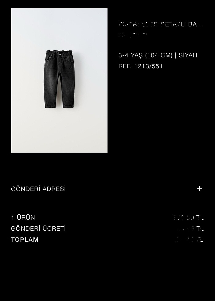 Zara çocuk pantolon - Görsel 2