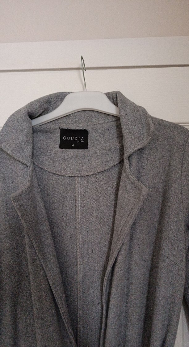 Gri Uzun Kadın mevsimlik  Kemerli - Görsel 3