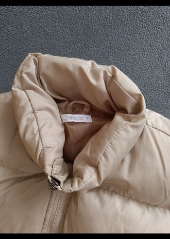 Fermuarlı Yüksek Yakalı Beyaz Kadın Yelek - Görsel 2