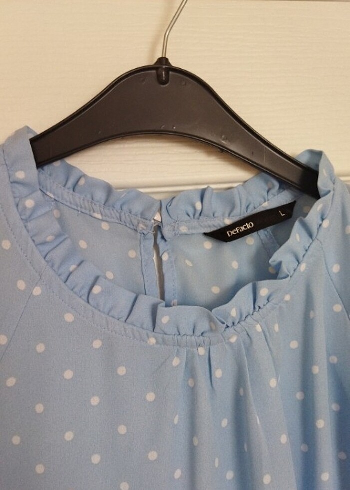 Puantiyeli gomlek  - Görsel 2