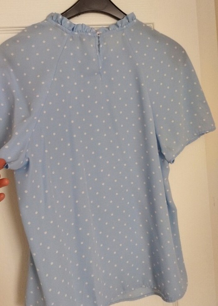 Puantiyeli gomlek  - Görsel 3