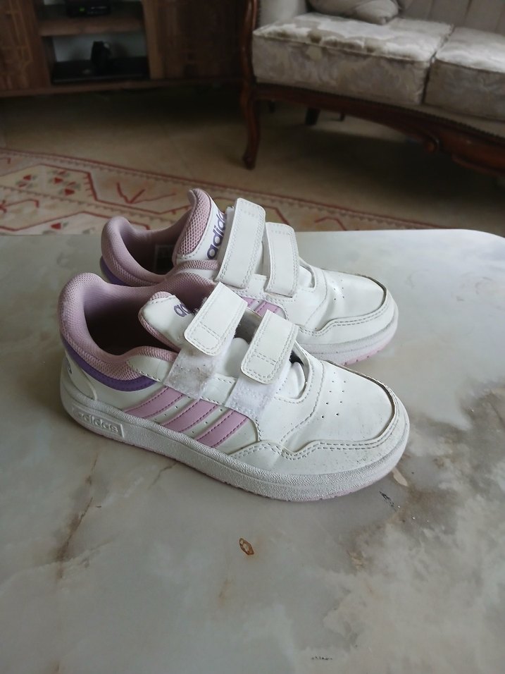 Beyaz Adidas Kız Çocuk Velcro Spor Ayakkabı - Görsel 2