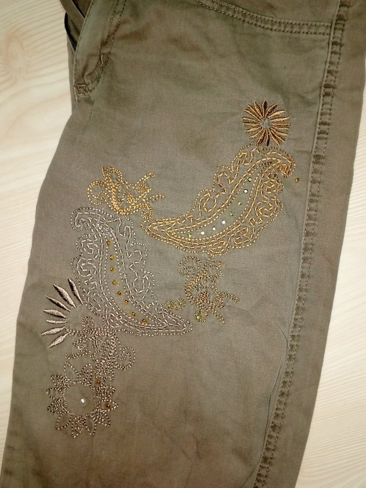 Vintage Hippie Fairycore Kargo Pantolon — görsel 2/5
