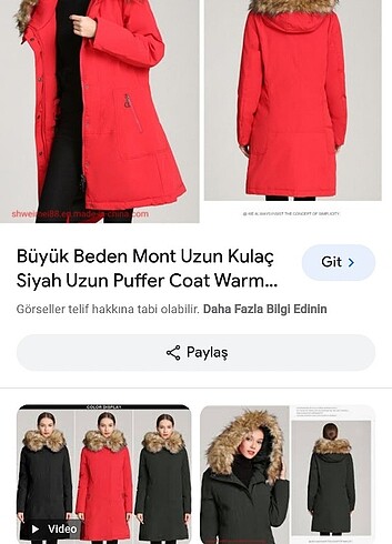 l Beden Kapşonlu kar montu