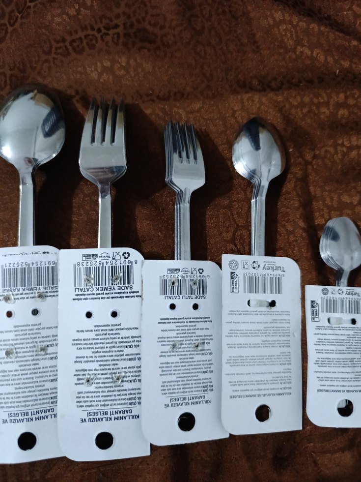 6 kişilik Çelik Çatal Kaşık Seti 30 parça - Görsel 3