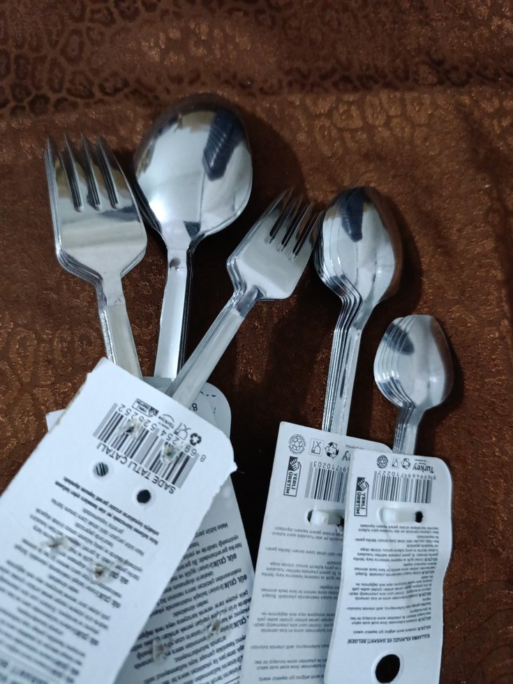 6 kişilik Çelik Çatal Kaşık Seti 30 parça - Görsel 4