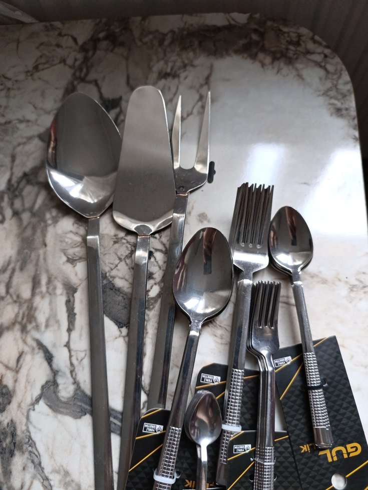 33 parça 6 kişilik kaşık çatal seti mutfak seti - Görsel 5
