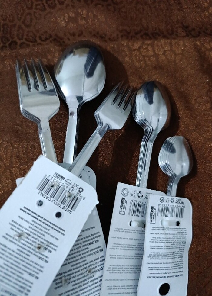 6 kişilik 30 parça kasık çatal seti  - Görsel 2