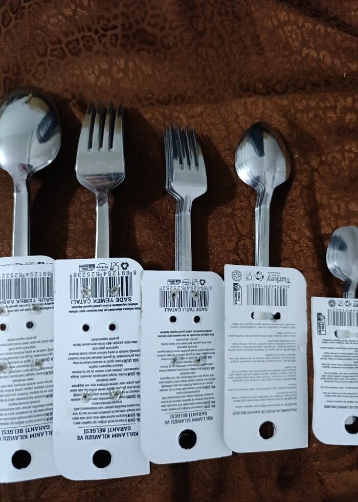 6 kişilik 30 parça kasık çatal seti  - Görsel 3