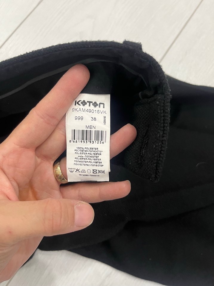 Erkek Siyah Kumaş Pantolon - Görsel 3