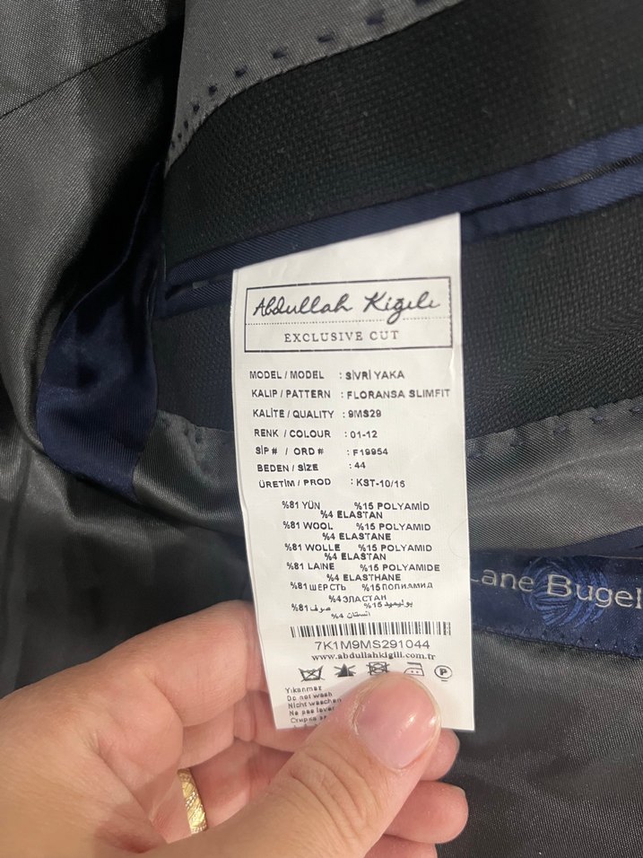 Düğmeli Siyah Erkek Takım Ceket Abdullah Kığılı - Görsel 2