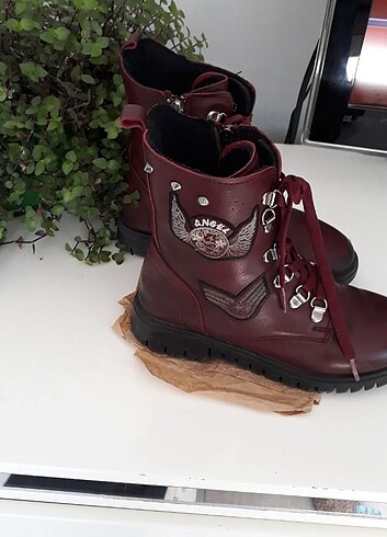 32 Beden bordo Renk Kiz cocuk bot