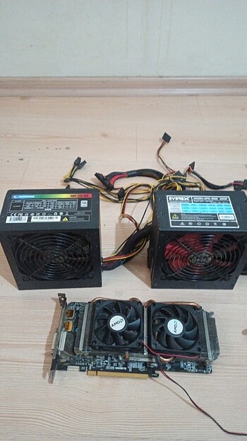 2 adet PSU ve rx 570