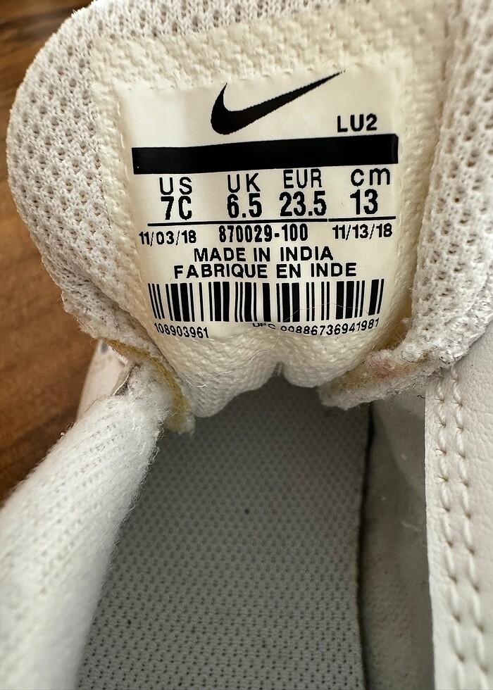 Nıke çocuk spor ayakkabı 23.5 numara - Görsel 3