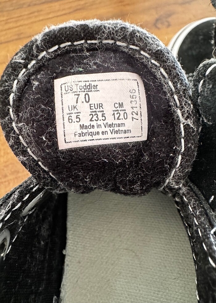 Vans erkek çocuk spor ayakkabı 23.5 numara - Görsel 3