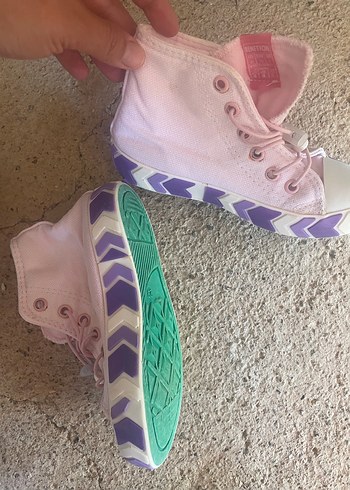 Pembe Bağcıklı Kız Çocuk Spor Ayakkabı - Görsel 4