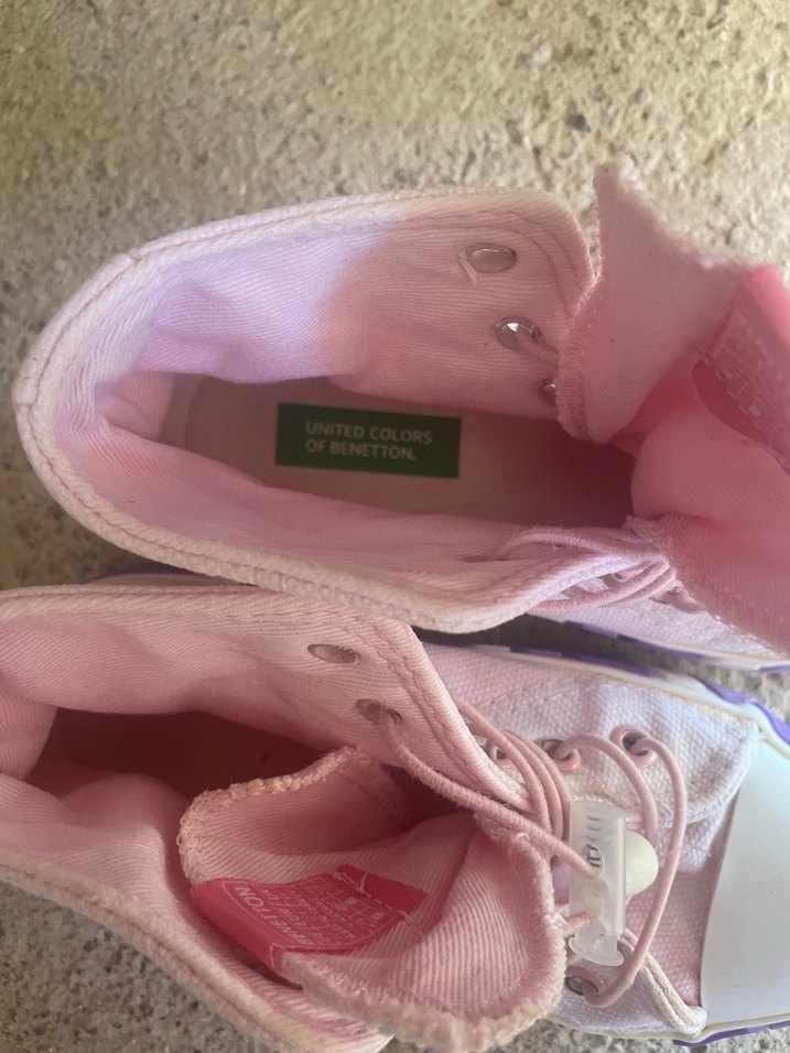 Pembe Bağcıklı Kız Çocuk Spor Ayakkabı - Görsel 2