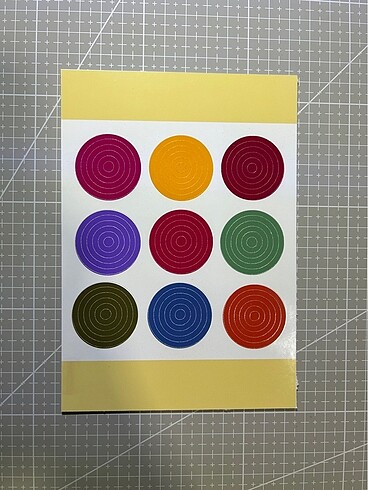 Spiral daire sticker