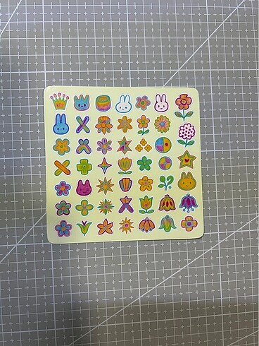 Mini renkli stickerlar