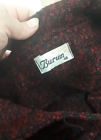 xl Beden Sefa merve urunu cok guzel kece keten tarzinda pardesü giymedigi