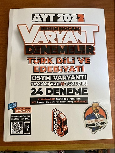Benim Hocam Yayınları AYT Edebiyat Denemesi