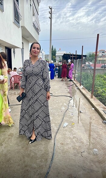 Çizgili elbise