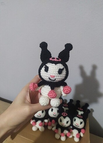 kuromi amigurumi oyuncak figür