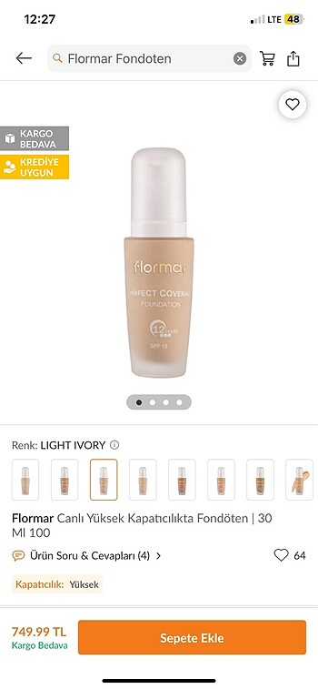 Flormar 101 fondöten