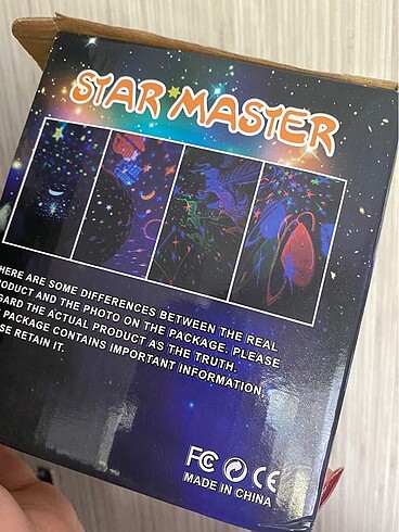  Beden Dönen renkli star master yıldızlı gökyüzü projeksiyon