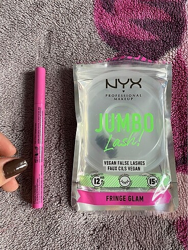 Nyx jumbo lash takma kirpik ve eyelinerı