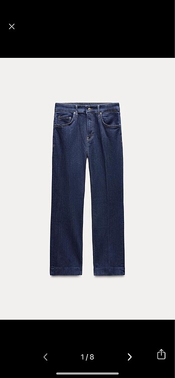 Zara Bootcut Koyu Mavi Jean