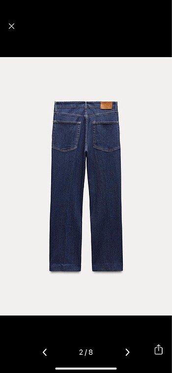 Zara Zara Bootcut Koyu Mavi Jean