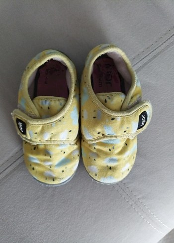 Kız Çocuk Sarı Bağcıksız Sıcak Ev Terliği - Görsel 2